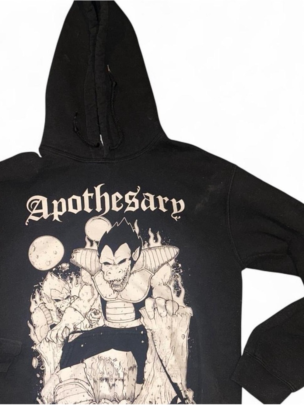 Black Graphic Hoodie Sweatshirt - Men's Pullover